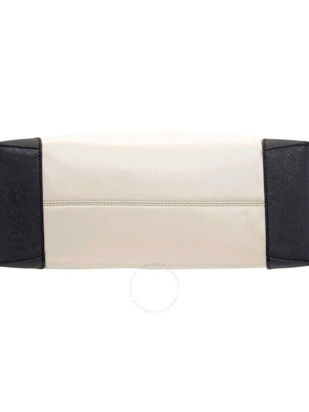 Michael Kors Large Eva Tote Bag Nylon Light Sand Black - Picture 4 of 6